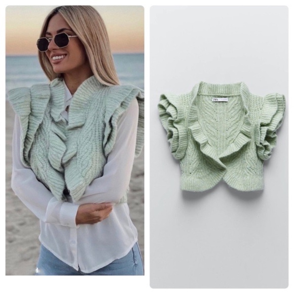 Zara Open Knit Vest  Medium